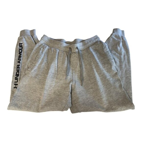 Under Armour Rival Loose Fit Fleece Joggers~Size M~Grey Coldgear Athletic Pants - Picture 7 of 9